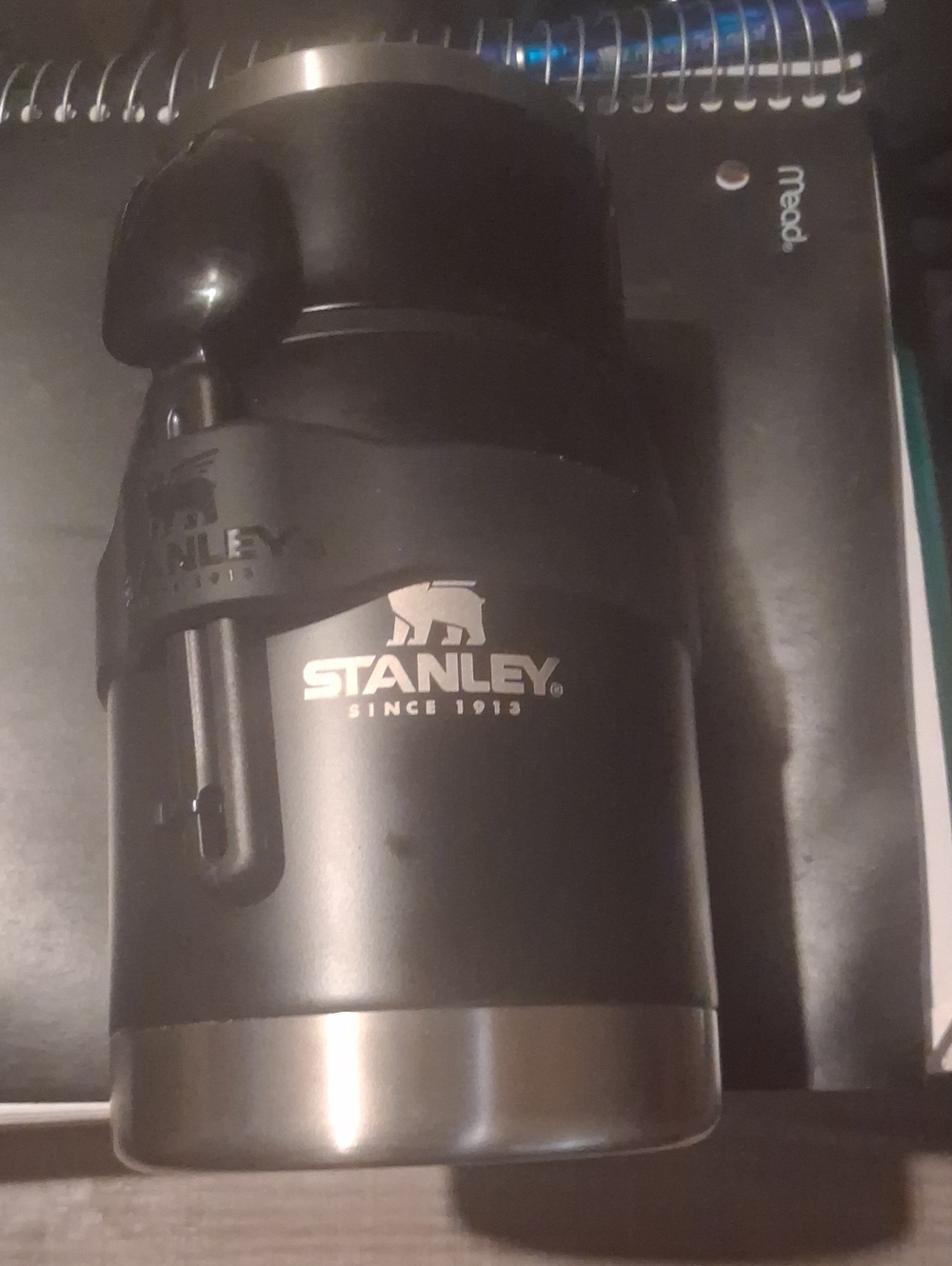 Staley Travel Soup Coffee Mug Like New Never Used With Spork 24oz
